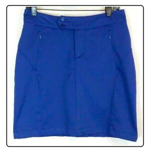 Antigua zip front Skort womens 10 blue Golf EUC
